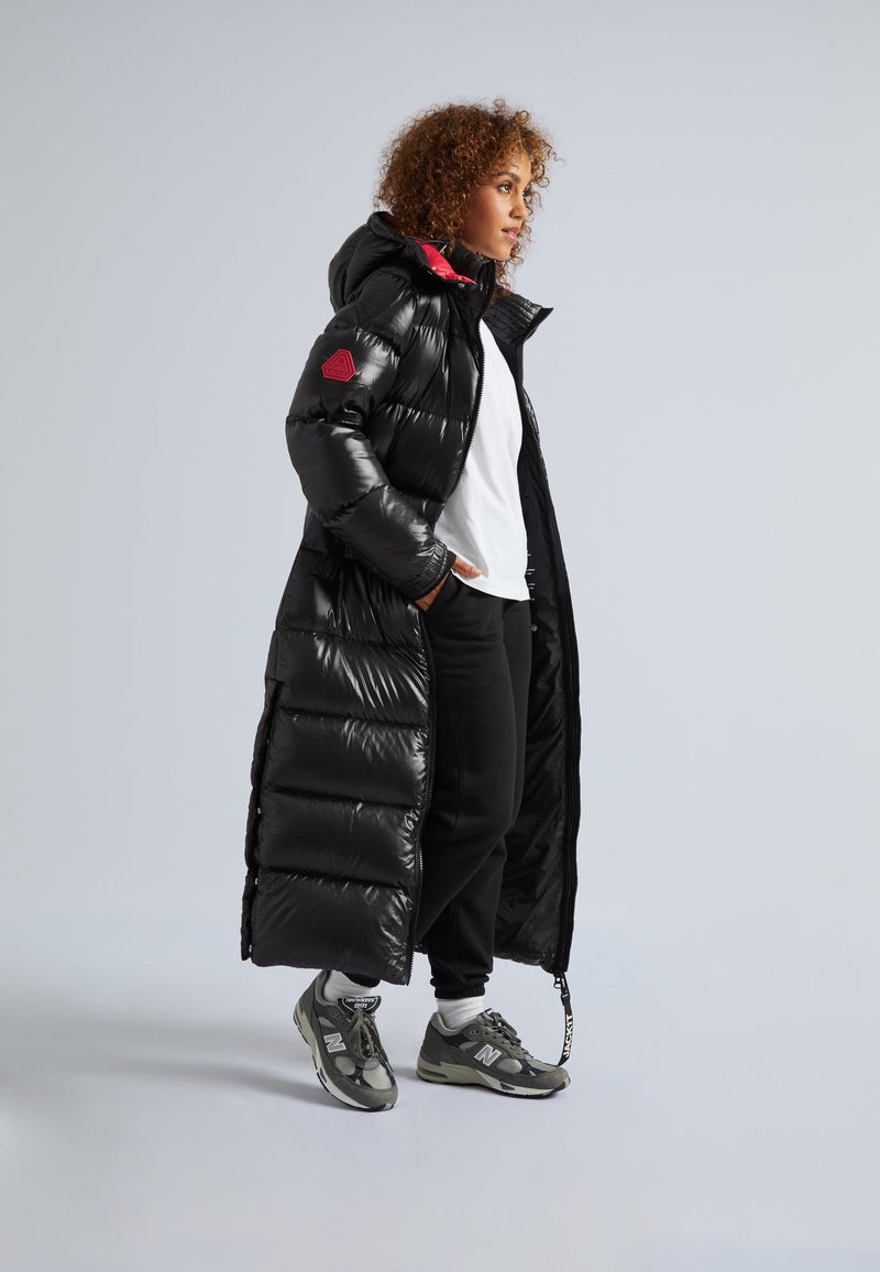 EZ Slick Puffer Hooded Ultra Long Jacket