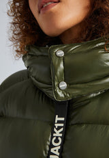 EZ Slick Puffer Hooded Ultra Long Jacket